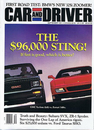 Illustration for article titled In 1991 A GMC Syclone Could Whoop A Ferrari's AssÂ